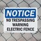 Signmission No Trespassing Warning Electric Fence OSHA Notice Sign, Plastic, 10in W x 7in L, 2PK OS-2PACK-NS-P-710-L-14996 - alternate 5